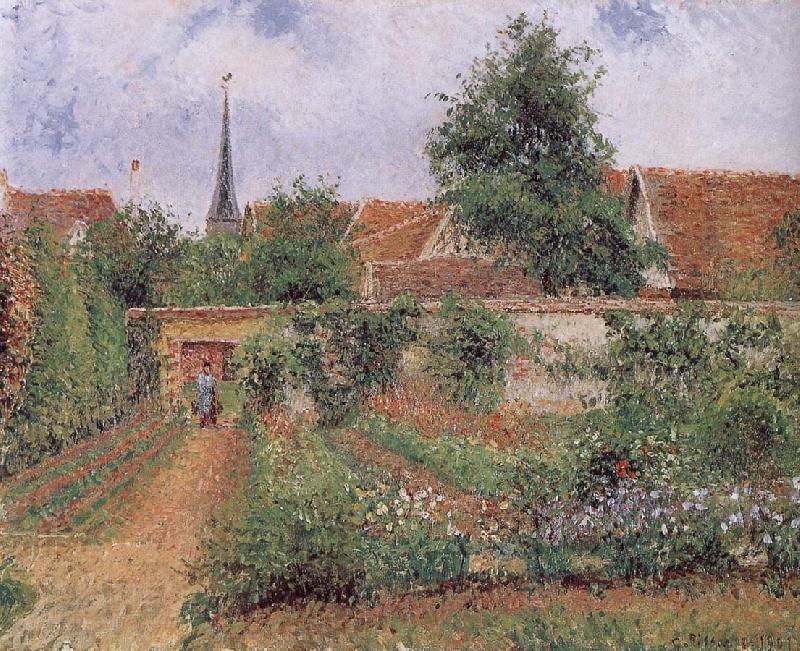 Camille Pissarro gardens of the early morning France oil painting art